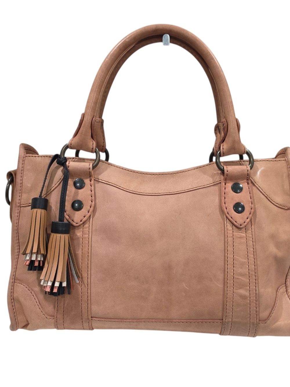 FRYE MELISSA LEATHER SATCHEL WITH MATCHING WALLET - Picture 2 of 12